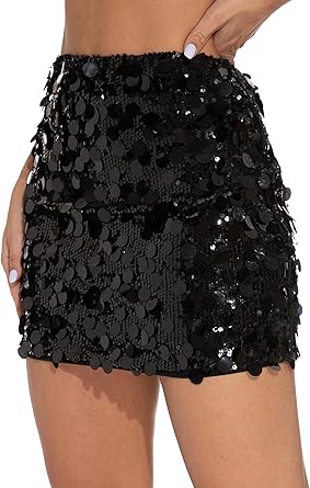 sequin mini skirt