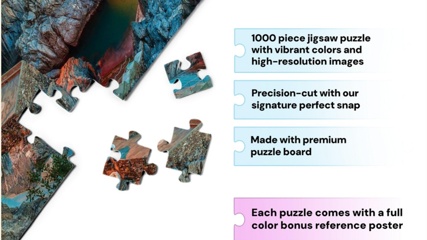 1000 Piece Puzzle for Adults | Cinque Terre Italy Puzzle Puzzle for Adults