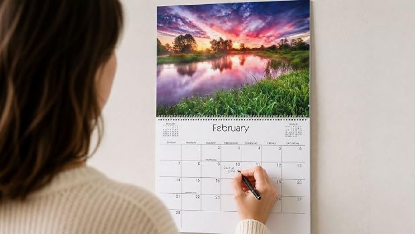 Custom Photo Wall Calendar DIY Family Memories 2027-2028 Custom Photo Wall Calendar