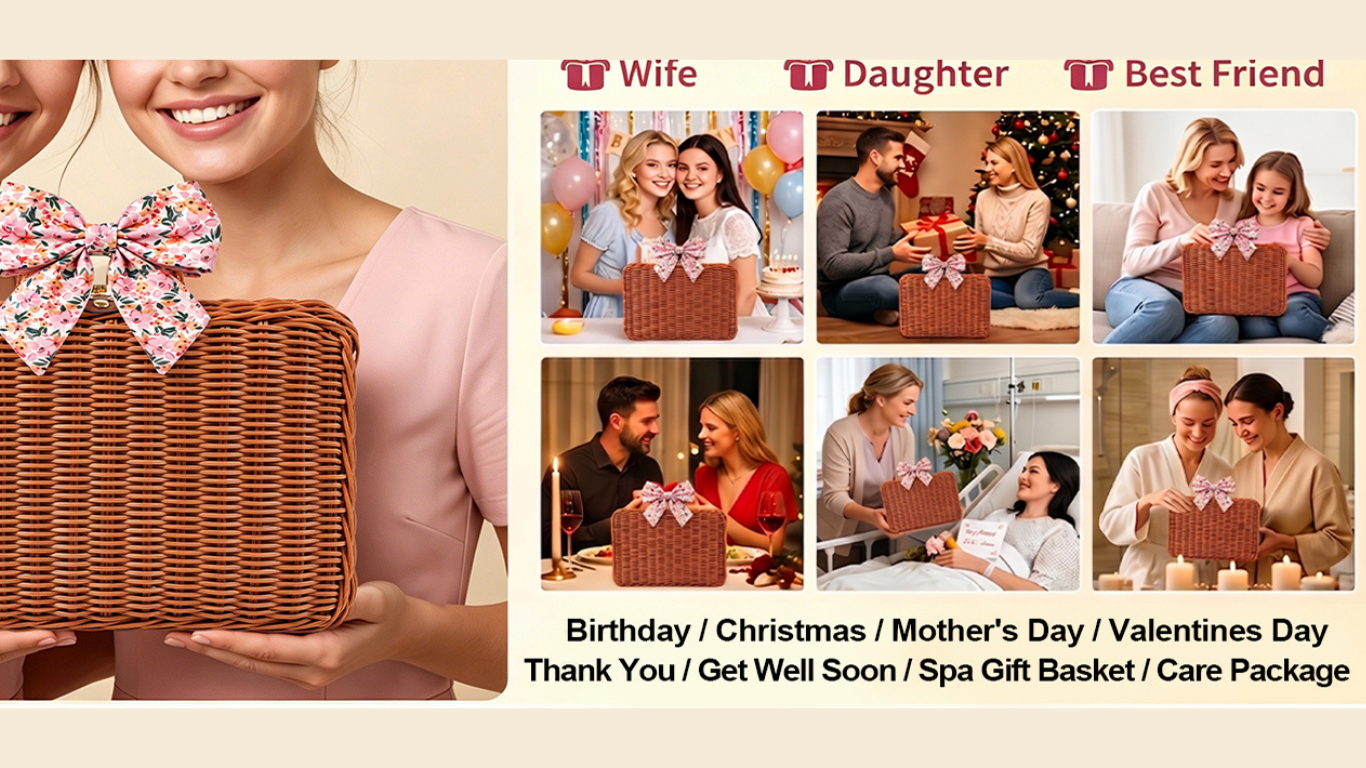 15-Piece Gift Basket for Women | Birthday Self-Care Set 15-Piece Gift Basket for Women