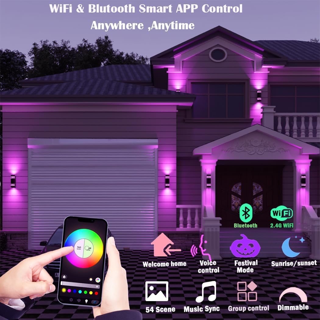 smart outdoor wall lights smart outdoor wall lights