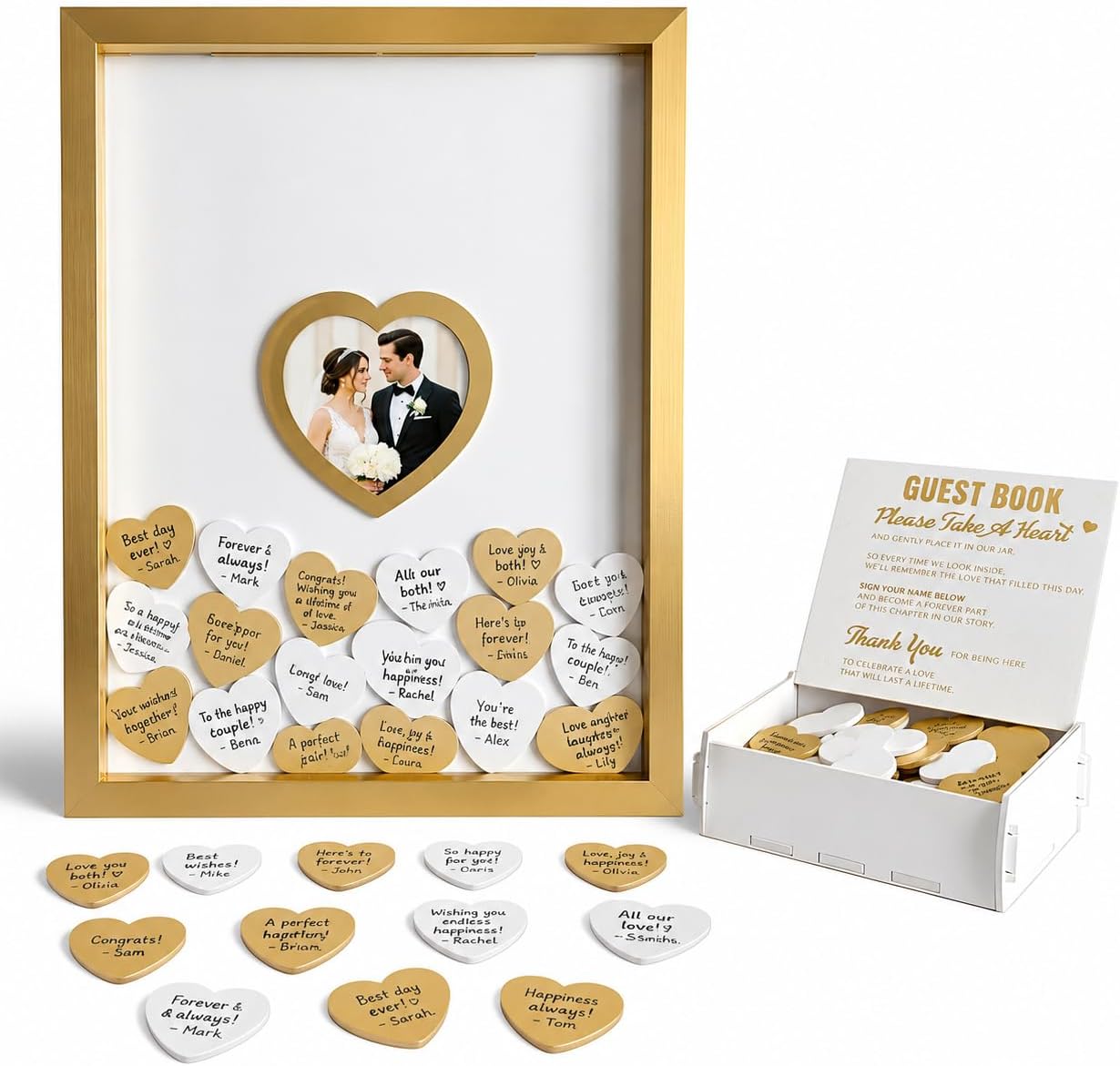 Gold Wedding Guest Book Alternative Gold Wedding Guest Book Alternative