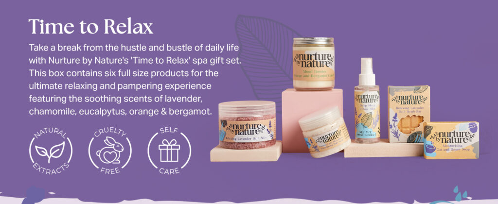 Spa Gift Basket for Women | Lavender At-Home Spa Kit Spa Gift Basket for Women