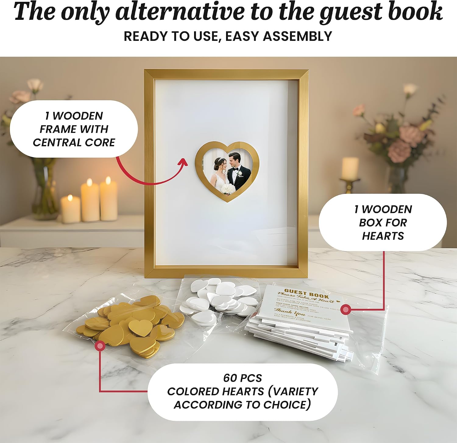 Gold Wedding Guest Book Alternative Gold Wedding Guest Book Alternative