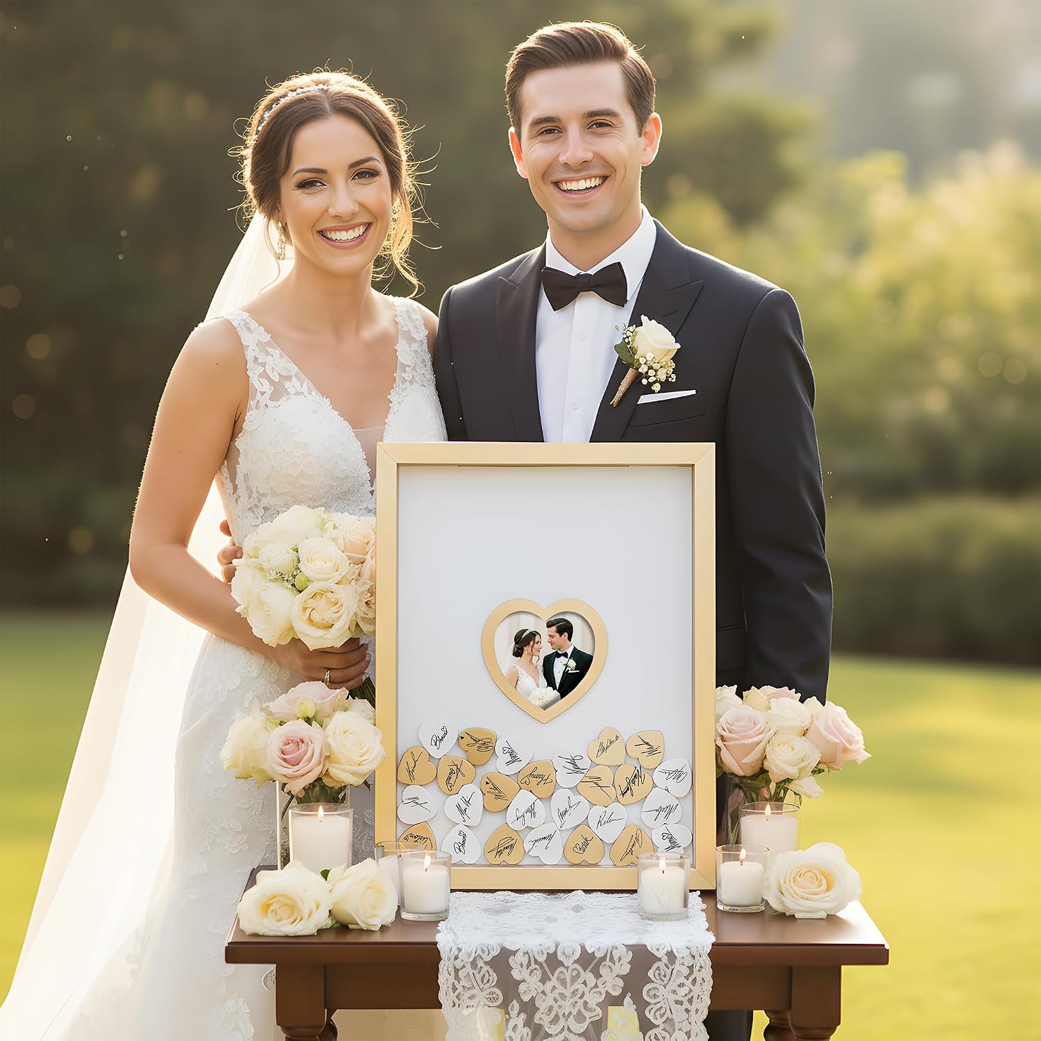Gold Wedding Guest Book Alternative Gold Wedding Guest Book Alternative