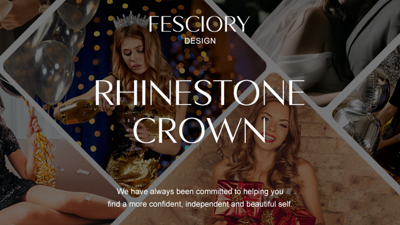 Birthday Crown for Women | Gold Crystal Tiara with Sash birthday crown for women (5)