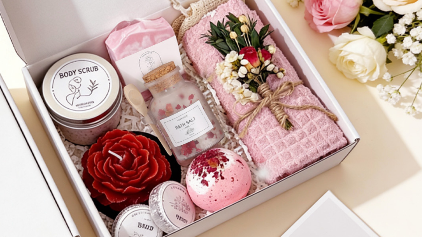 coconut spa gift basket for women (2)