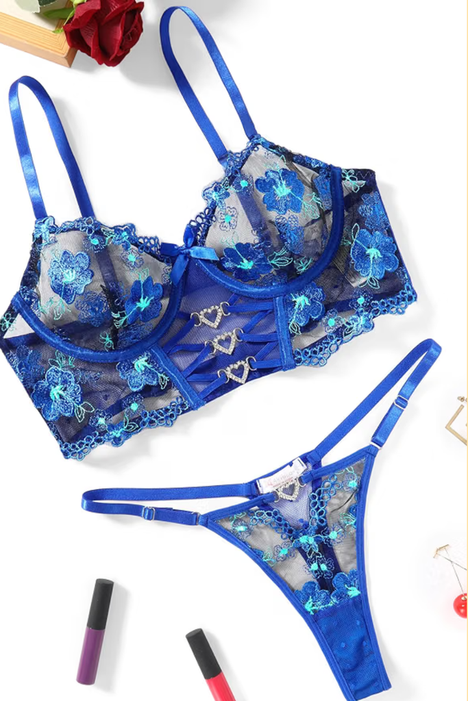 elegant floral lingerie