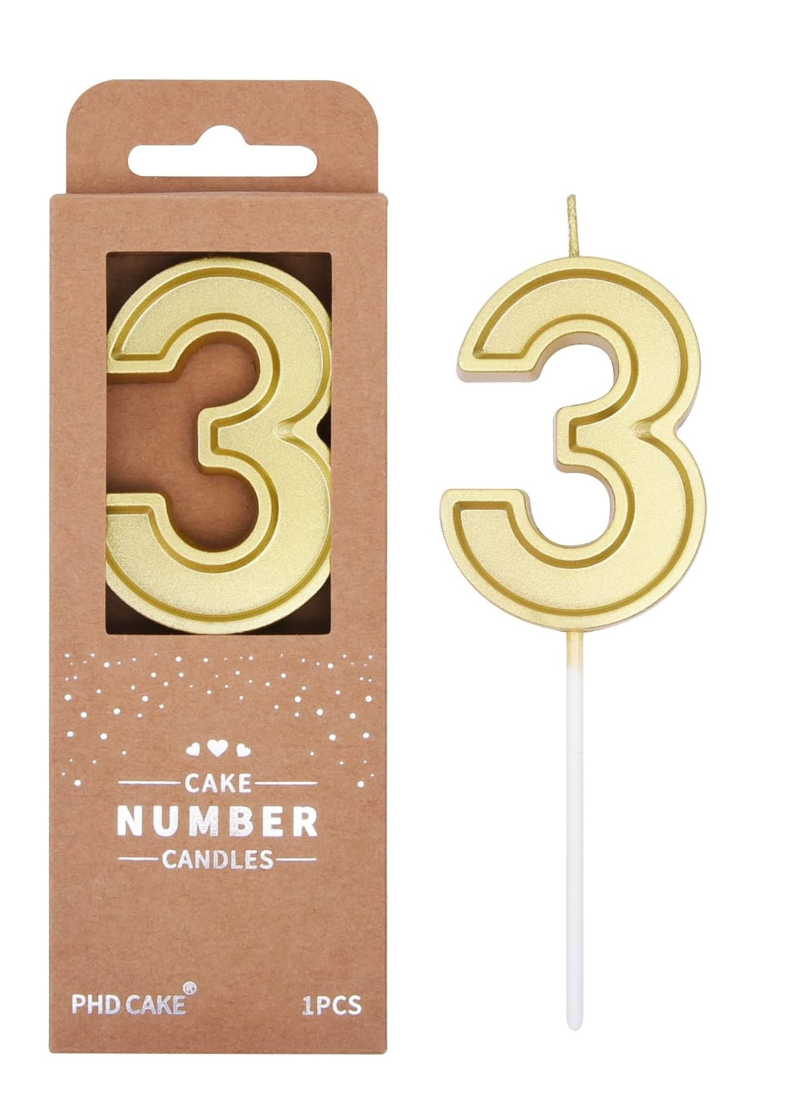 gold number candle gold number candle