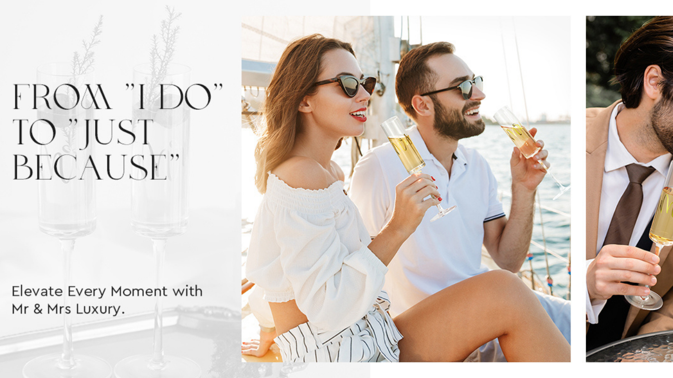 mr and mrs champagne flutes (8)