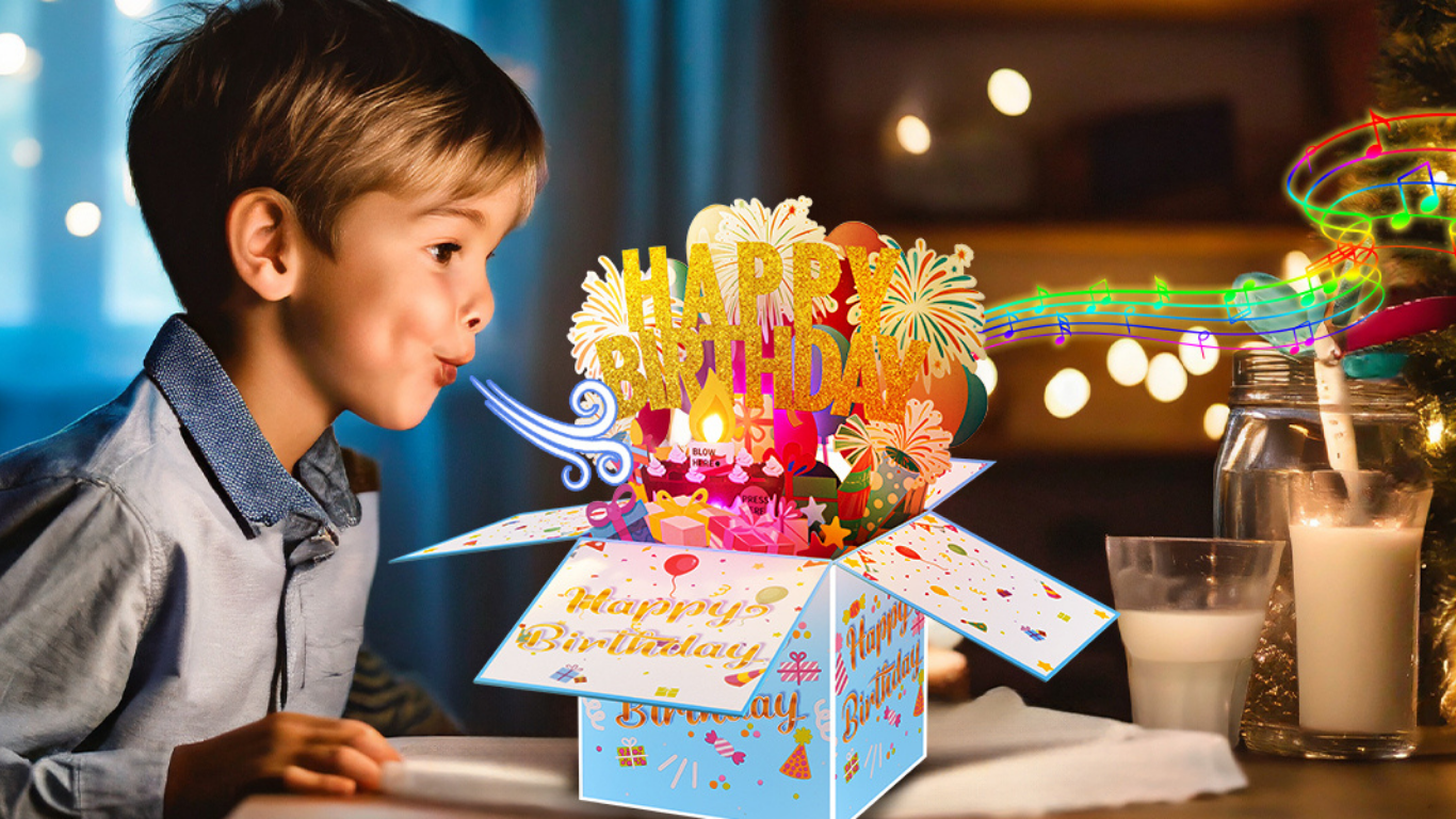 Pop Up Birthday Card | 3D Musical Card with Candle pop up birthday card (2)