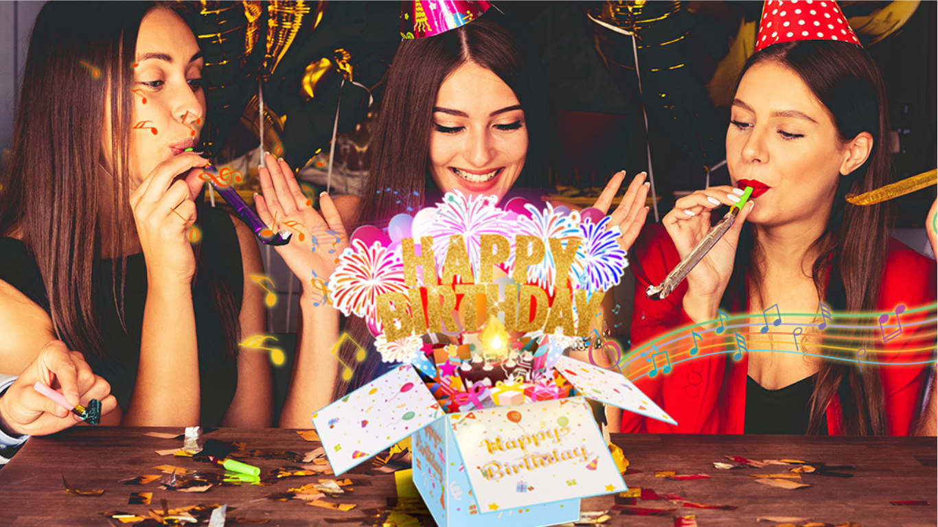 Pop Up Birthday Card | 3D Musical Card with Candle pop up birthday card (4)