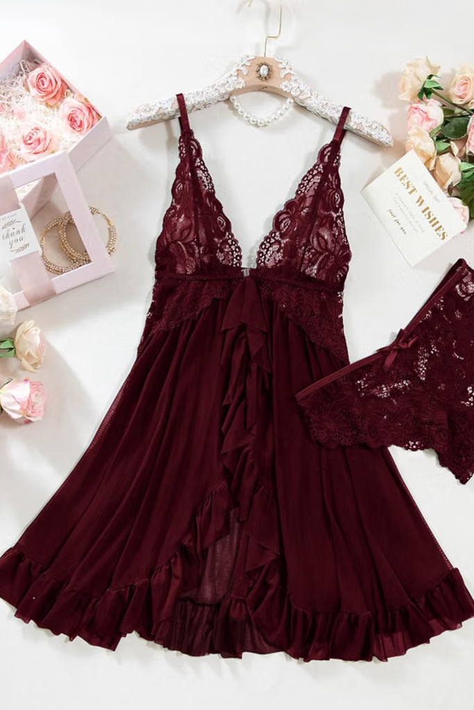 romantic lingerie set