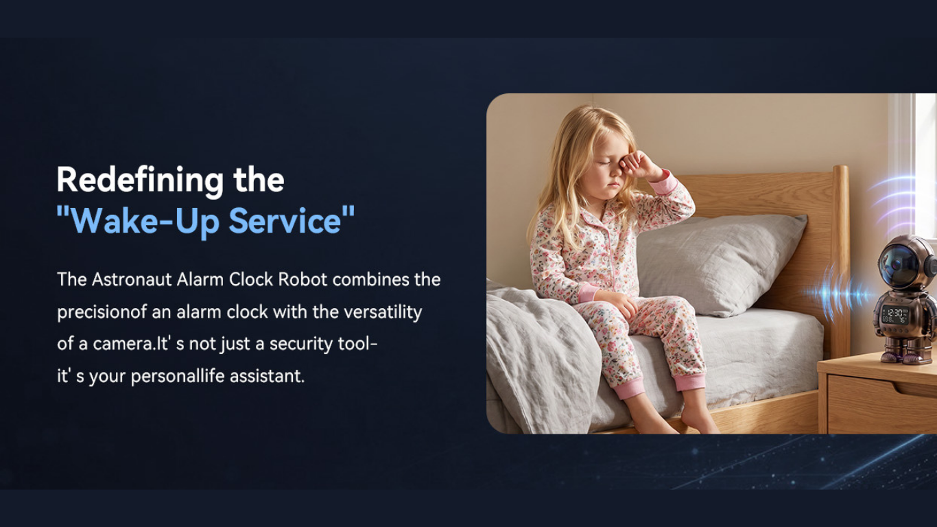 Smart Home Robot Camera – 2K WiFi Pet & Family Monitoring Camera smart home robot camera (6)