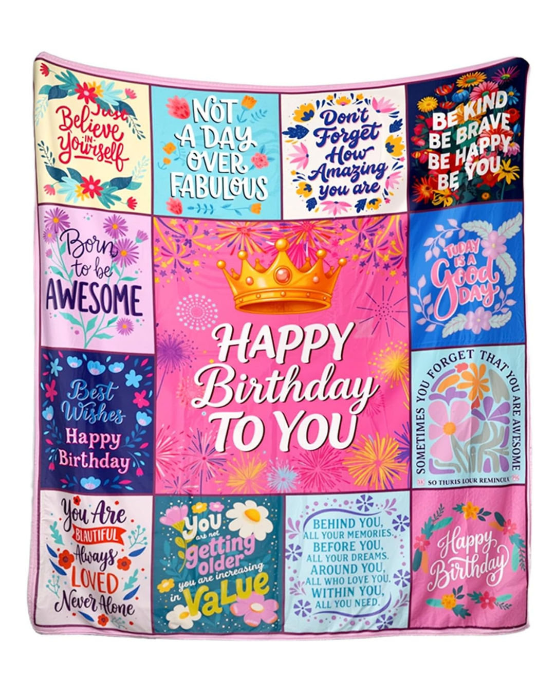 Happy Birthday Throw Blanket Happy Birthday Throw Blanket