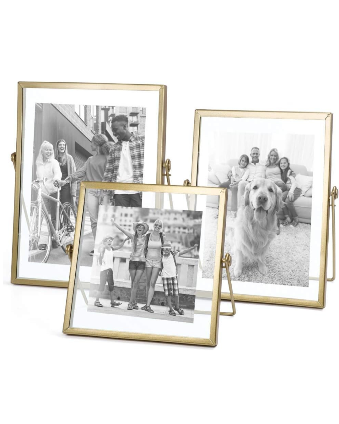 Gold Floating Glass Picture Frames Gold Floating Glass Picture Frames