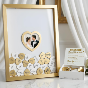 Gold Wedding Guest Book Alternative