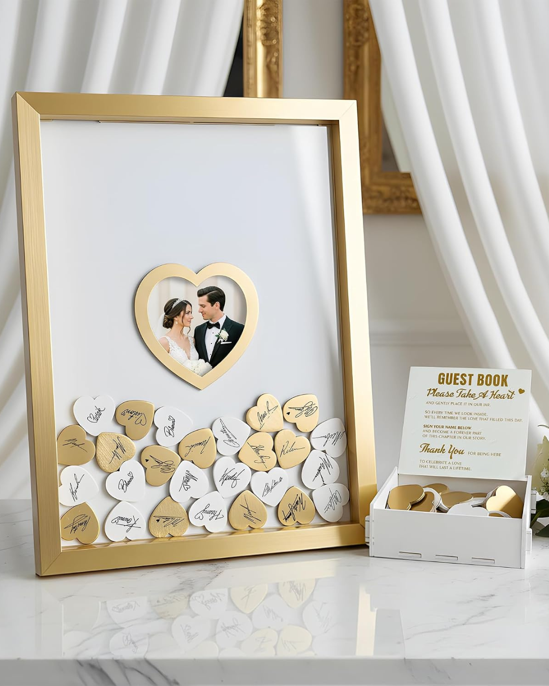 Gold Wedding Guest Book Alternative Gold Wedding Guest Book Alternative