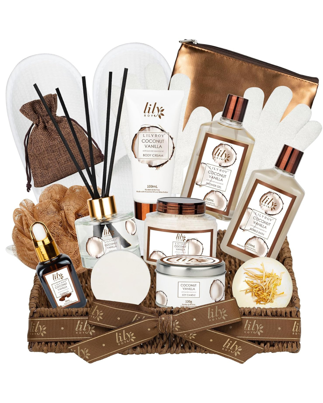 coconut vanilla spa gift basket coconut vanilla spa gift basket