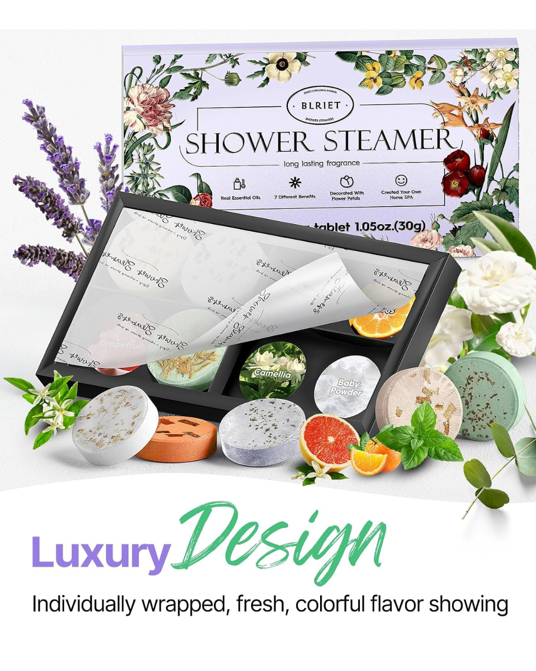 description shower steamers gift set (8) description shower steamers gift set (8)