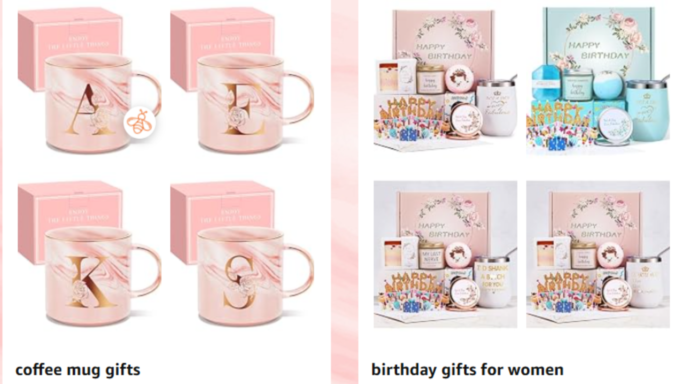 Personalized Birthday Mug | Initial Monogram Gift for Her personalized birthday mug