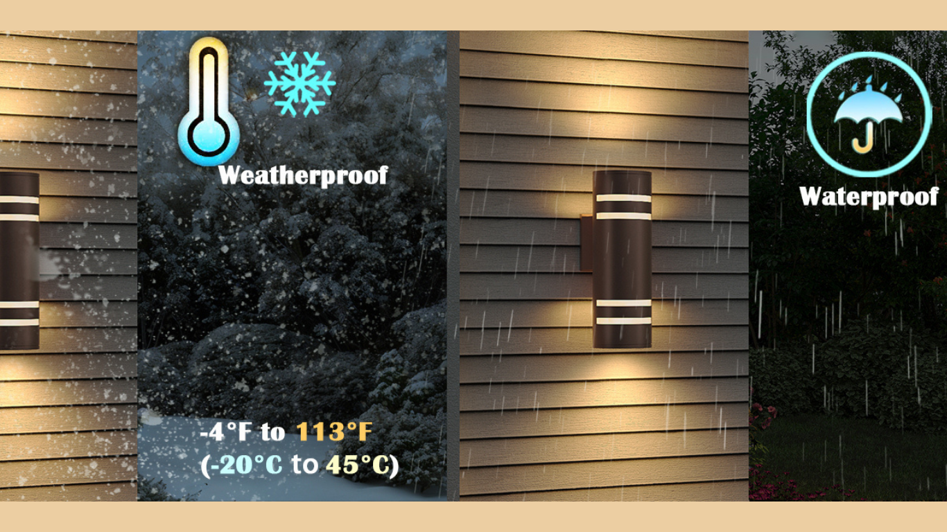 Smart Color-Changing Outdoor Wall Lights (2 Pack) — The Perfect Gift for Smart Home Lovers smart outdoor wall lights (2)