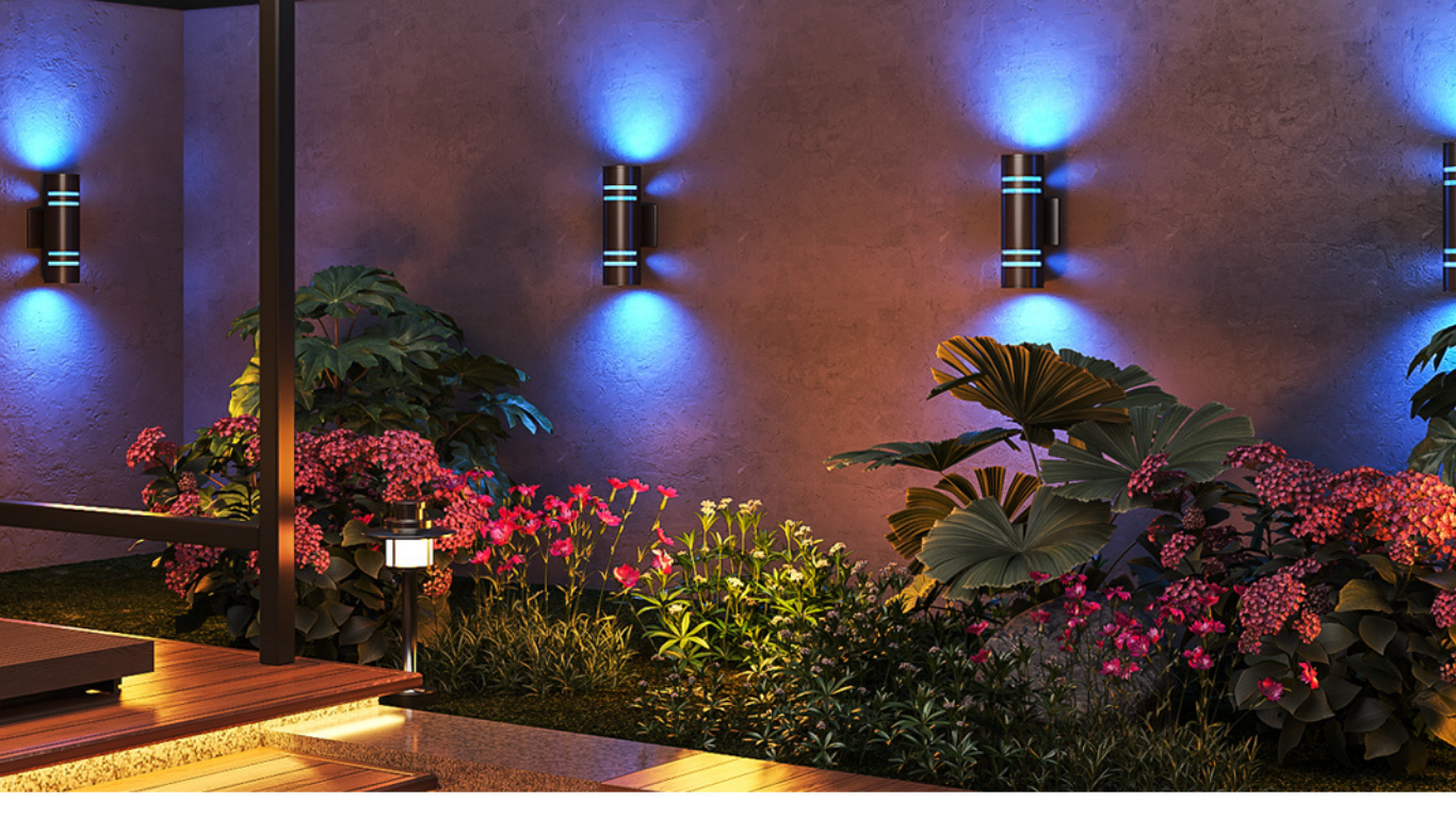 Smart Color-Changing Outdoor Wall Lights (2 Pack) — The Perfect Gift for Smart Home Lovers smart outdoor wall lights